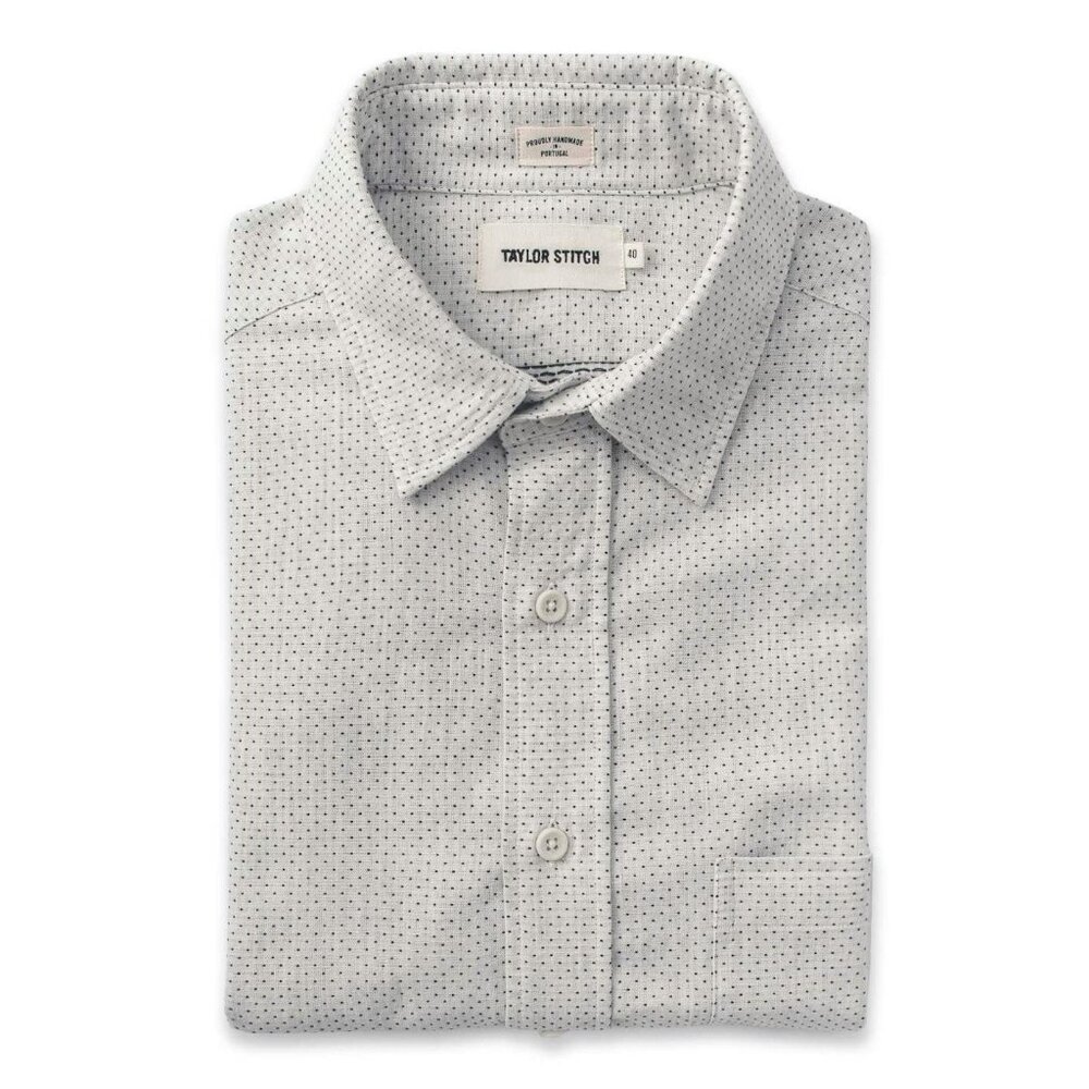 Taylor Stitch - California Shirt - White Jacquard - M/40